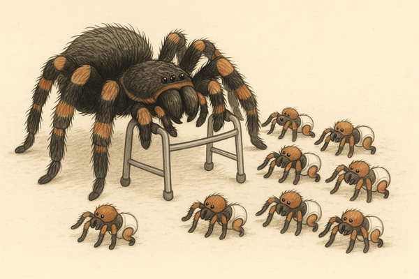 down the tarantula hole...